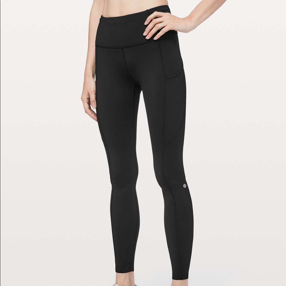 Lululemon fast and free 7/8 tight black leggings